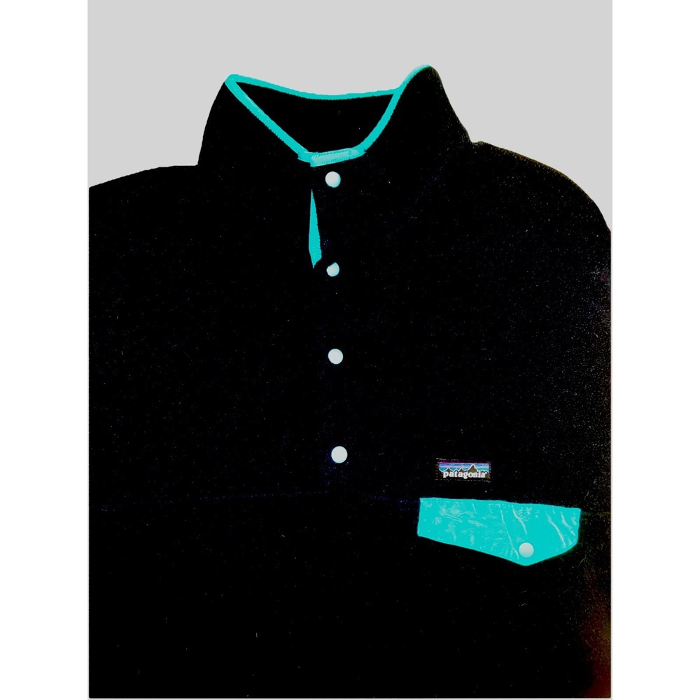 Patagonia Men's Synchilla Fleece  Navy Blue With Accents . ONLY SHIPS In USA